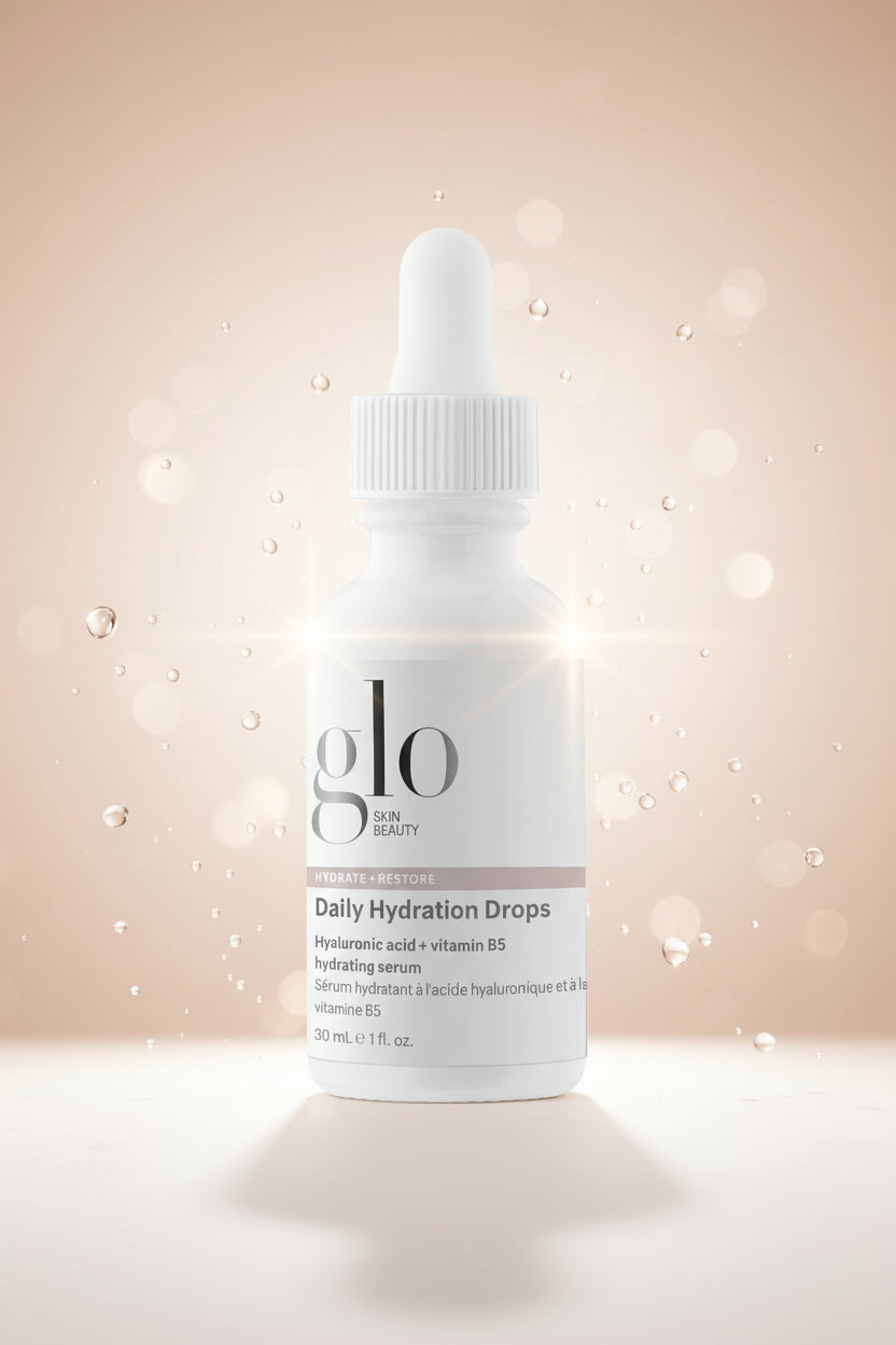 Glo Skin Beauty Daily Hydration Drops - Hyaluronic Acid & Vitamin B5 Hydrating Face Serum