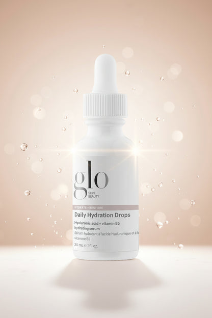 Glo Skin Beauty Daily Hydration Drops - Hyaluronic Acid & Vitamin B5 Hydrating Face Serum