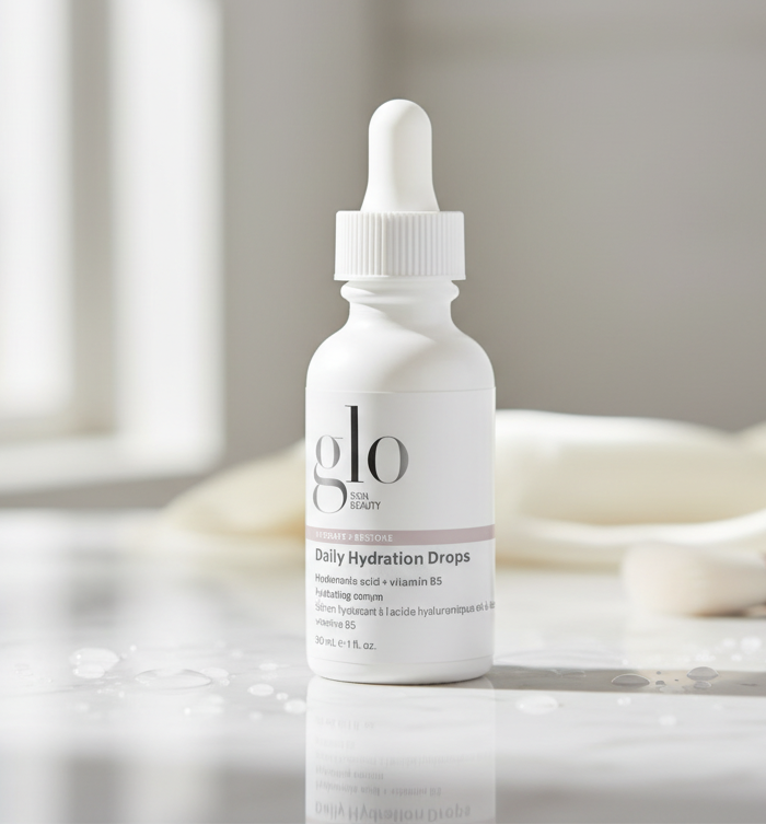 Glo Skin Beauty Daily Hydration Drops - Hyaluronic Acid & Vitamin B5 Hydrating Face Serum