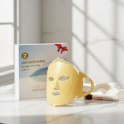 Frovab Red Light Therapy for Face Mask Infrared Face Mask 7 Colors Facial Mask Machine Silicone Led Face Mask Light Therapy Blue Light Face Mask at Home Light Therapy Face Mask for Travel Spa