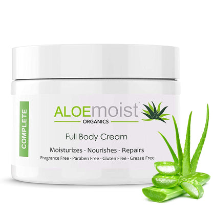 ALOEmoist - Natural Aloe Vera Body Lotion - Face & Body Moisturizing Cream with Organic Aloe Vera Gel Vitamin E Oil Vitamin C Retinol Cream Shea Butter – Anti Aging Face Moisturizer for Women 8 Oz Pack of 2