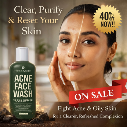 Velmora Clarifying Acne Cleanser
Sulfur & Charcoal Deep Purifying Face Wash